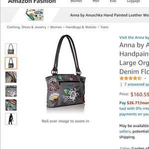 New Anuschka Tote Handbag.   Key strap 
 Makeup Bag. Eyeglass holder. Dust Cover